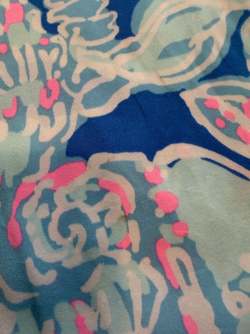 Lilly Pulitzer Coral Tank Into the Deep Ruffle Hem Size Large - C40-038 - Picture 4 of 8